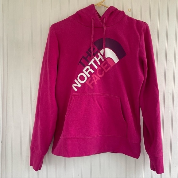 The North Face Women's Oversized Pink Hoodie Size Small - Picture 1 of 7